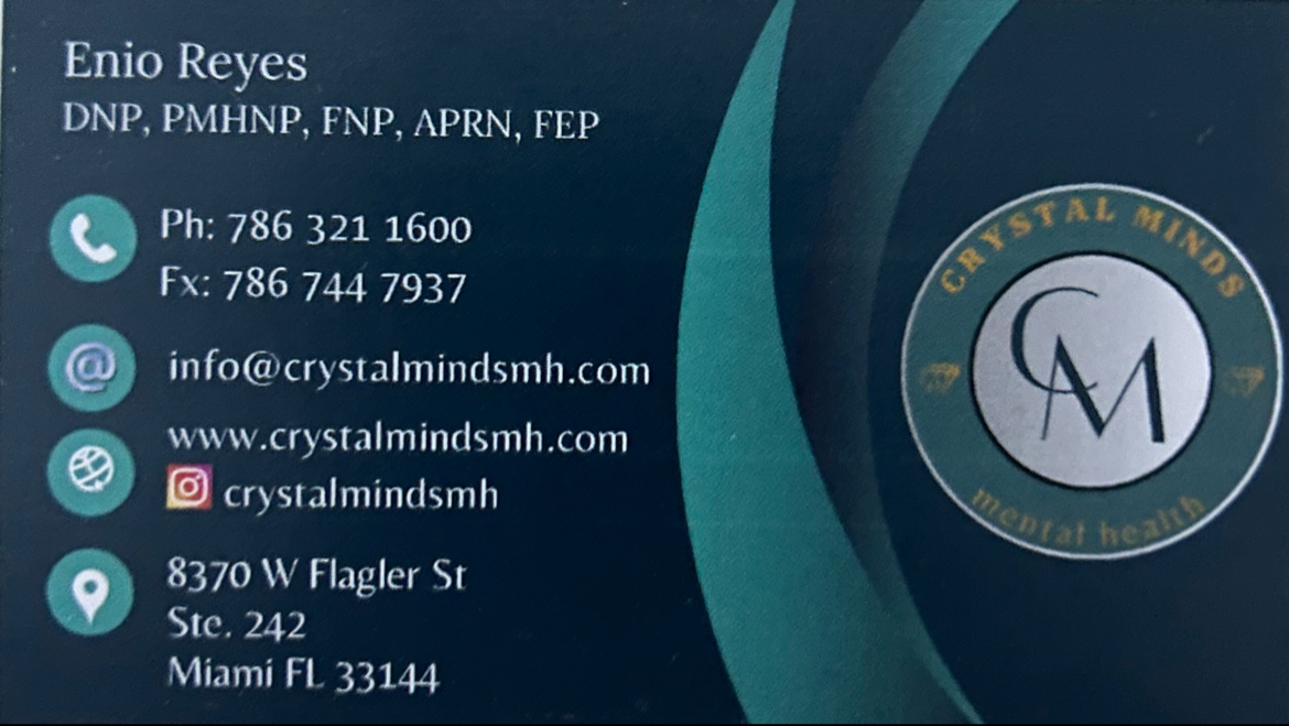 Enio Reyes Miranda Crystal Minds Mental Health, LLC